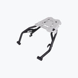 Legundary Gopher luggage carrier black and silver installed on Hero Xpulse 210 rear