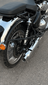 Rhino Racing C-V4 Peashooter stainless steel performance exhaust fitted for Royal Enfield Classic 650