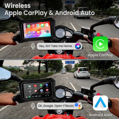 Autofy Motoplay 5 Inch Waterproof Motorcycle Navigation CarPlay Screen with Quick Detachable Mount