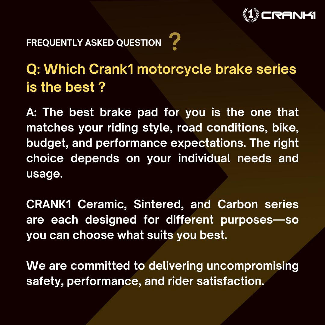 CRANK1 CRM8609 Ceramic Front Brake Pads for Aprilia RS 457