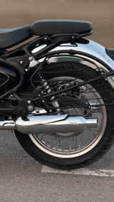 Rhino Racing C-V4 Peashooter stainless steel performance exhaust fitted for Royal Enfield Classic 650