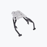 Legundary Gopher luggage carrier black and silver installed on Hero Xpulse 210 rear