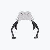 Legundary Gopher luggage carrier black and silver installed on Hero Xpulse 210 rear