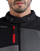 Royal Enfield Crossroader V2 Grey Neon riding jacket with CE armour