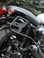 Legundary Custom Halter saddle stay for Royal Enfield Hunter 350 black mild steel saddle bag support