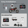 Autofy Motoplay 5 Inch Waterproof Motorcycle Navigation CarPlay Screen with Quick Detachable Mount