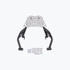 Legundary Gopher luggage carrier black and silver installed on Hero Xpulse 210 rear