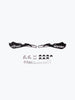 Acerbis HandGuard Small Premium ABS Black and White Universal Motorcycle Hand Protector