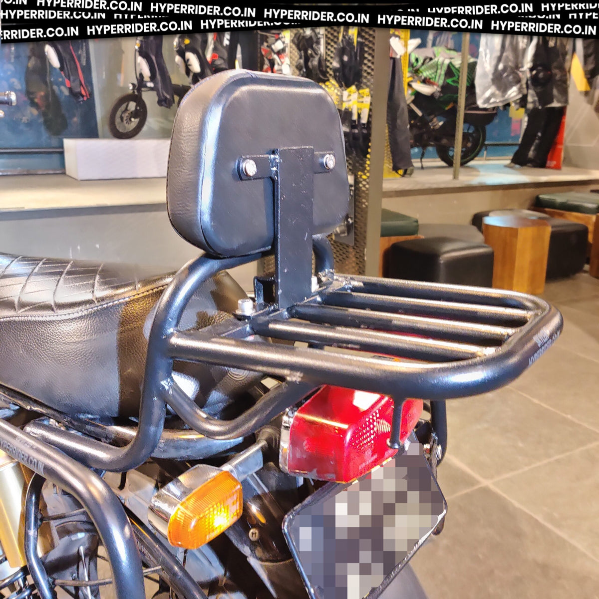 Hyperrider Royal Enfield Interceptor 650 Backrest with Helmet Lock