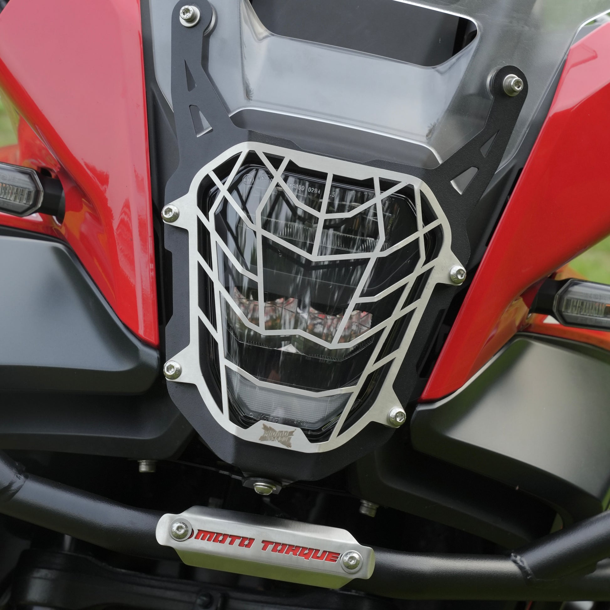 Moto Torque headlight grill for Honda NX500 headlamp protection accessory