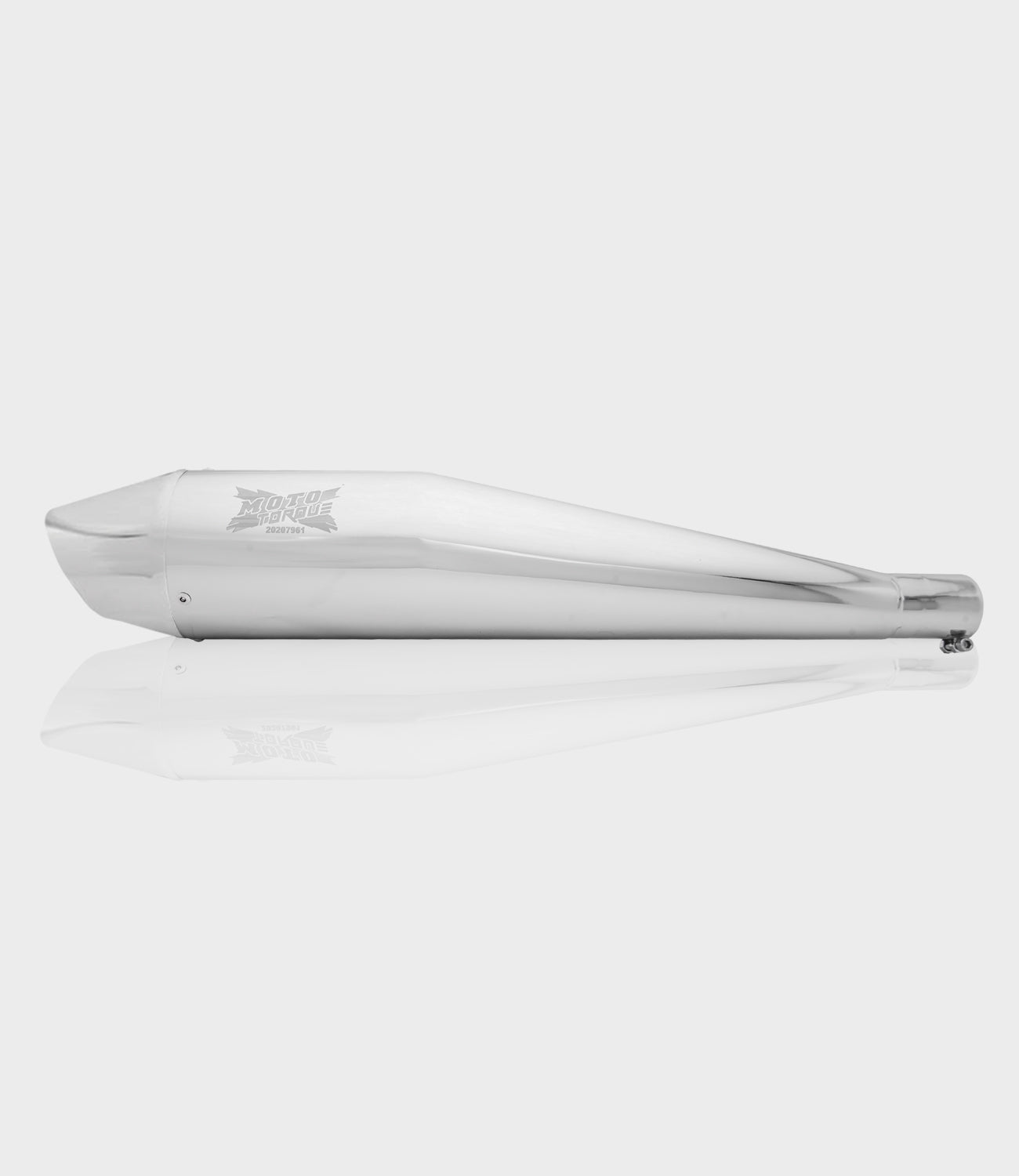Moto Torque Dolphin Chrome Performance Exhaust for Royal Enfield UCE Models