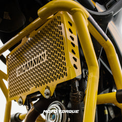 Mototorque radiator guard yellow Royal Enfield Himalayan 450 cooling protection grill