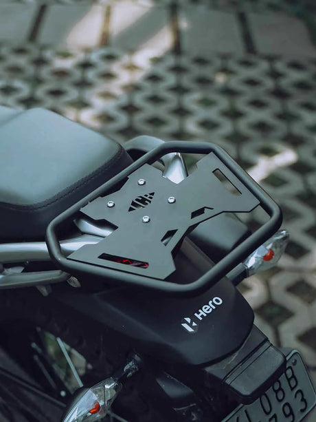 Legundary Custom carrier plate for Hero Xpulse 200 BS4 BS6 black mild steel luggage rack
