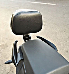 Hyperrider backrest for Bajaj Dominar 250 and Dominar 400 with integrated helmet lock and cushioned pillion support