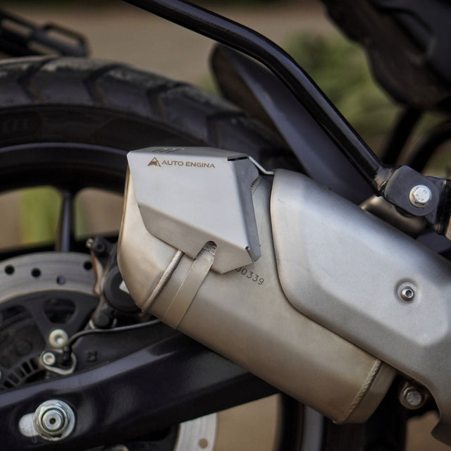 Auto Engina Heat Shield Extender for Royal Enfield Guerrilla 450 Exhaust and Saddle Bag Protection