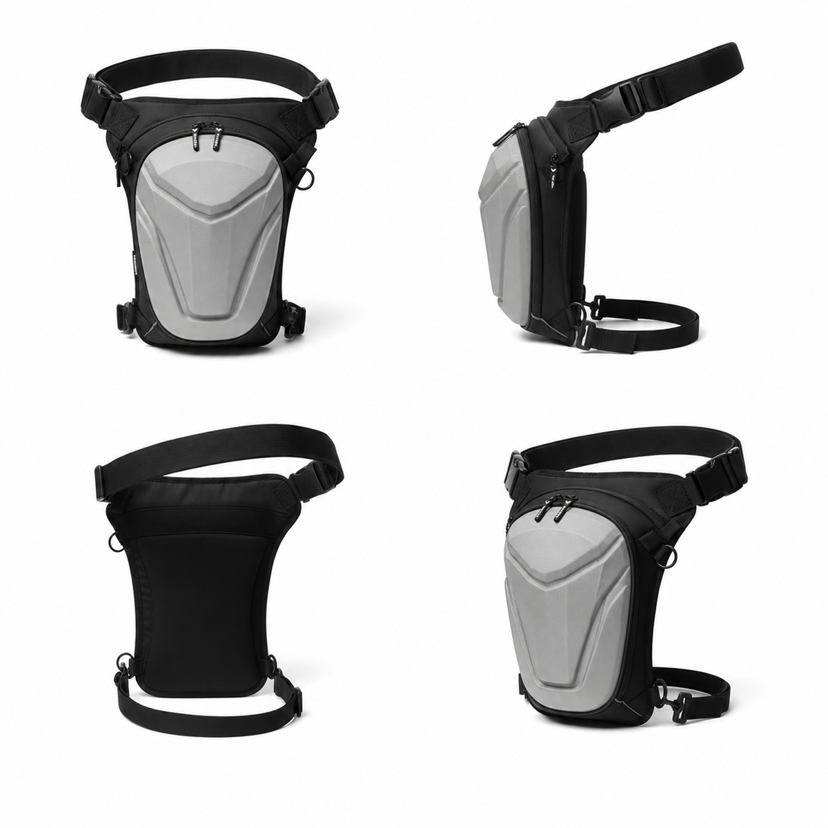 Vantora ARC 4-in-1 Travel Bag Convertible Crossbody Sling Thigh Bag Waist Pouch and Motorcycle Tank Bag
