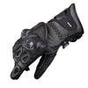 BBG TourPro Knox black and grey leather motorcycle riding gloves