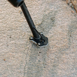 Legundary Custom KTM 390 Enduro R Fortis Side Stand Base black silver mild steel aluminium parking support plate