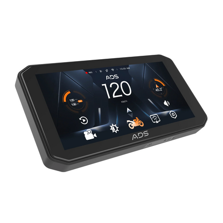 ADS ROVER Pro 6.25 inch Motorcycle CarPlay Android Auto Display with Dual 2K Cameras