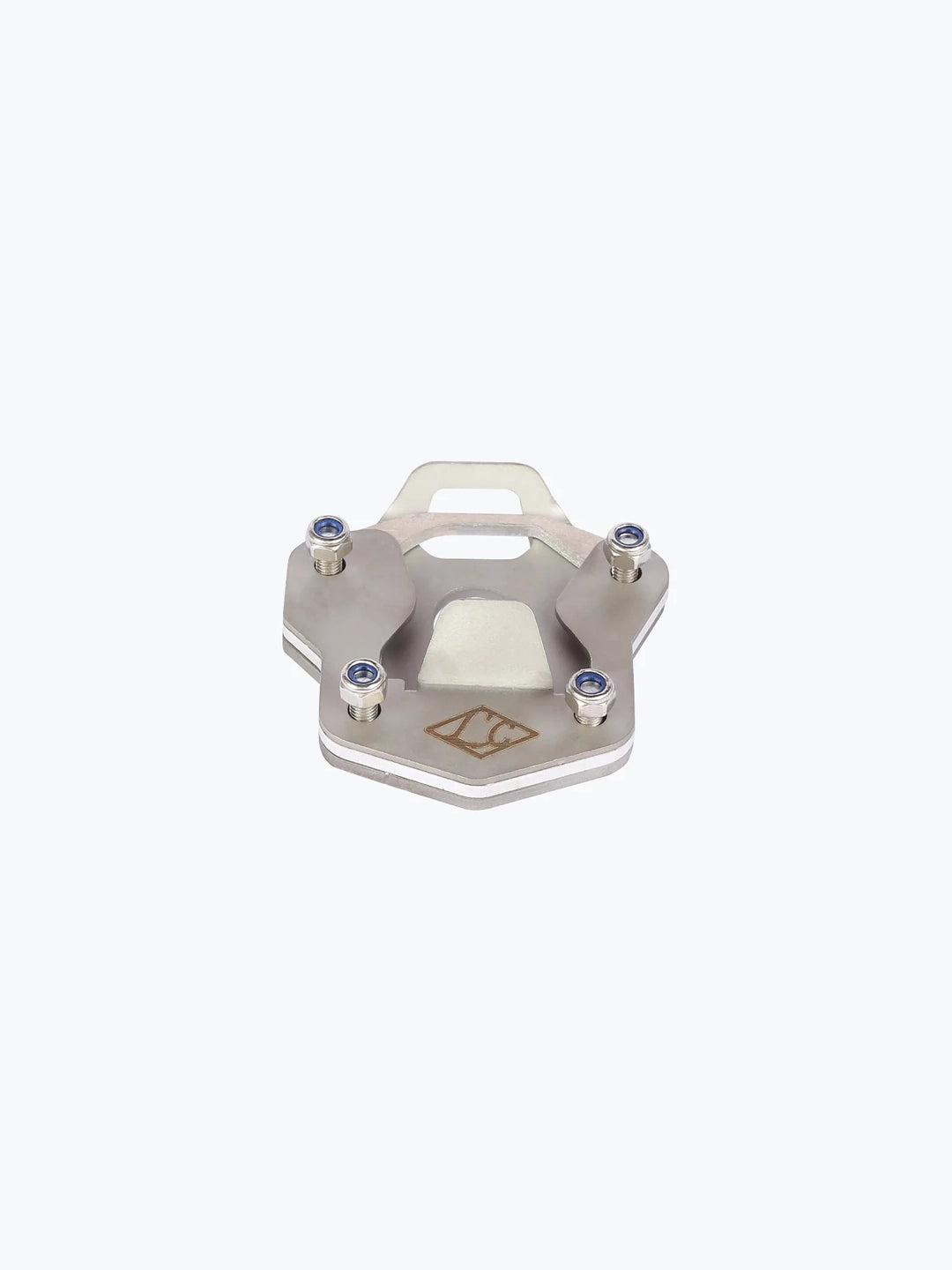 Legundary Custom Himalayan Side Stand Base Stainless Steel Silver Royal Enfield Stand Extender Plate