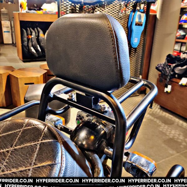 Hyperrider Royal Enfield Interceptor 650 Backrest with Helmet Lock