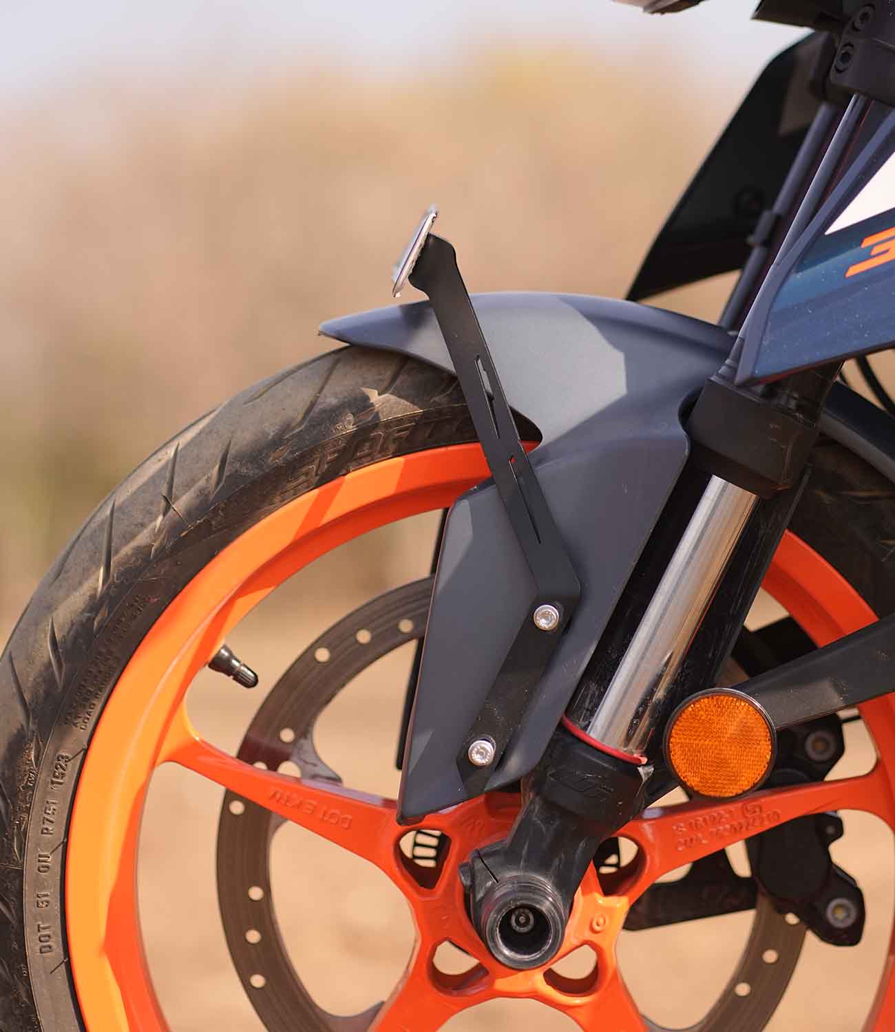 Mototorque front number plate holder KTM Duke 390 Gen 3 compact legal mount