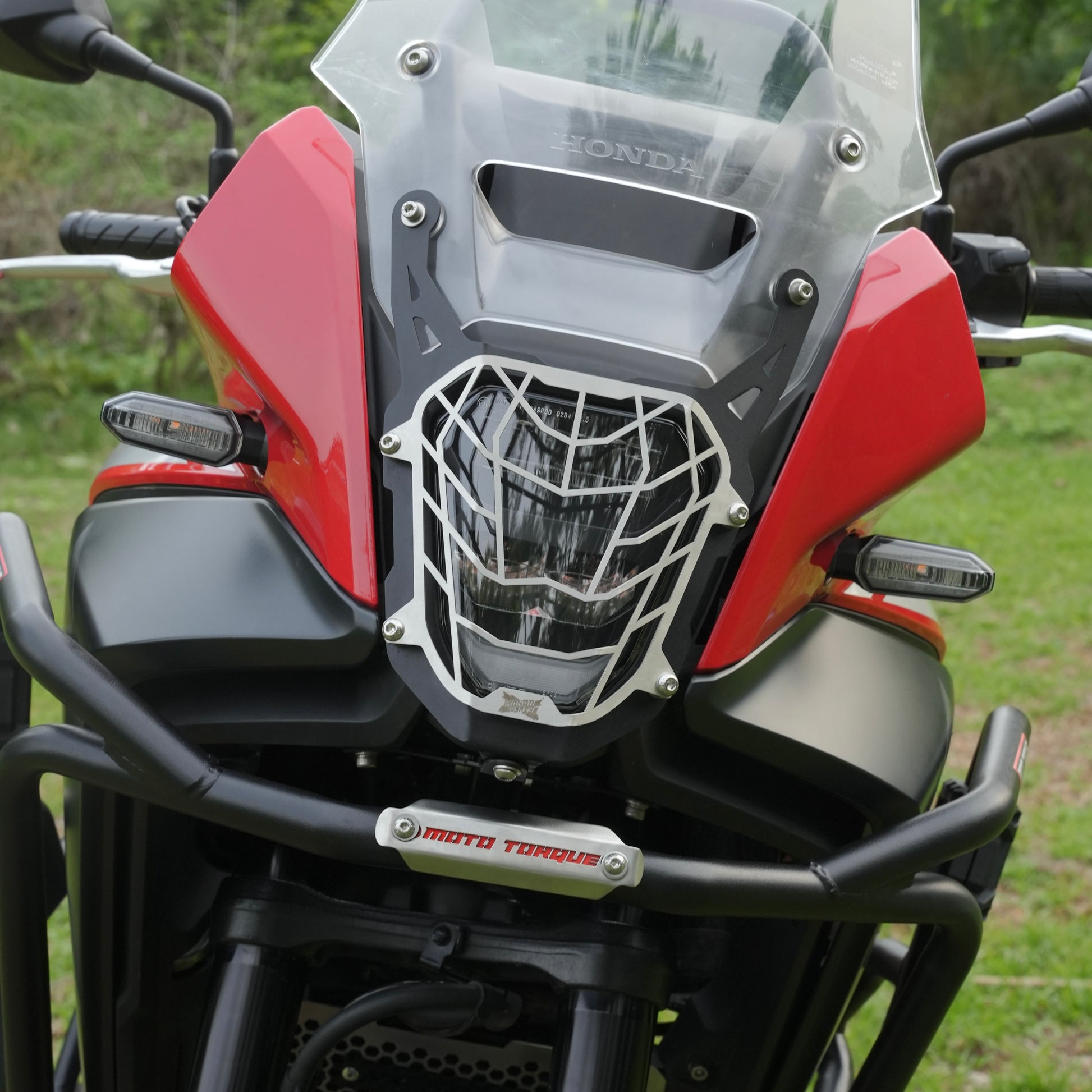 Moto Torque headlight grill for Honda NX500 headlamp protection accessory
