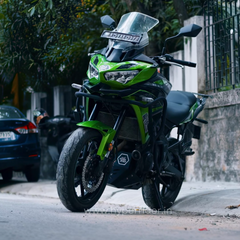 Hyperrider Heavy Duty Crash Guard with Grab Sliders for Kawasaki Versys 650