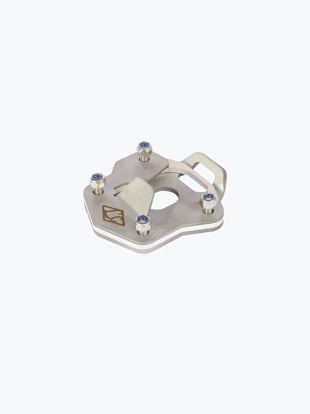 Legundary Custom Himalayan Side Stand Base Stainless Steel Silver Royal Enfield Stand Extender Plate