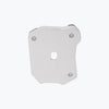 Legundary Custom Fortis side stand base for Honda NX500 in silver aluminium, foot extension plate designed for stable parking support and enhanced ground grip.
