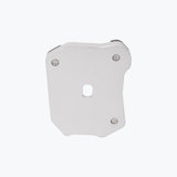 Legundary Custom Fortis side stand base for Honda NX500 in silver aluminium, foot extension plate designed for stable parking support and enhanced ground grip.