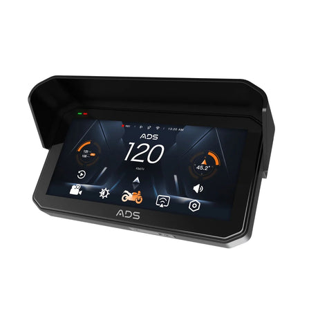 ADS ROVER Pro 6.25 inch Motorcycle CarPlay Android Auto Display with Dual 2K Cameras