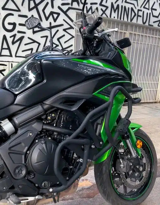 Hyperrider Heavy Duty Crash Guard with Grab Sliders for Kawasaki Versys 650