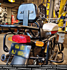 Hyperrider Royal Enfield Interceptor 650 Backrest with Helmet Lock