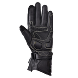 BBG TourPro Knox black and grey leather motorcycle riding gloves