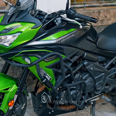 Hyperrider Heavy Duty Crash Guard with Grab Sliders for Kawasaki Versys 650