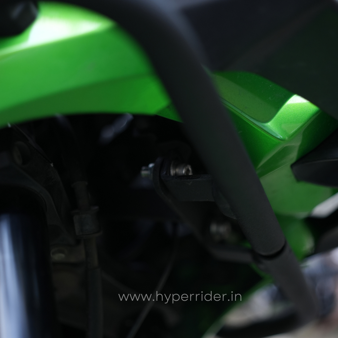 Hyperrider Heavy Duty Crash Guard with Grab Sliders for Kawasaki Versys 650