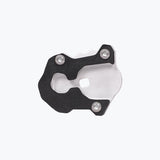 Legundary Custom KTM 390 Enduro R Fortis Side Stand Base black silver mild steel aluminium parking support plate