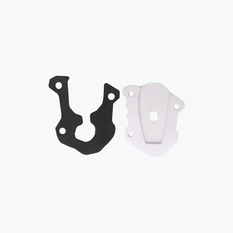 Legundary Custom KTM 390 Enduro R Fortis Side Stand Base black silver mild steel aluminium parking support plate