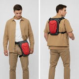 Vantora ARC 4-in-1 Travel Bag Convertible Crossbody Sling Thigh Bag Waist Pouch and Motorcycle Tank Bag