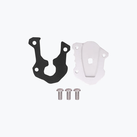 Legundary Custom KTM 390 Enduro R Fortis Side Stand Base black silver mild steel aluminium parking support plate