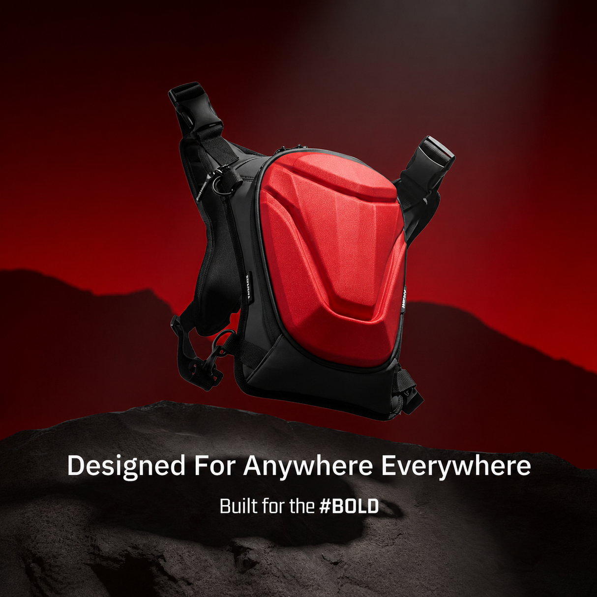 Vantora ARC 4-in-1 Travel Bag Convertible Crossbody Sling Thigh Bag Waist Pouch and Motorcycle Tank Bag