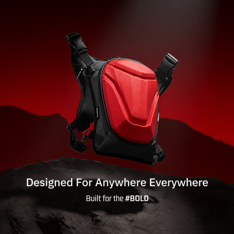 Vantora ARC 4-in-1 Travel Bag Convertible Crossbody Sling Thigh Bag Waist Pouch and Motorcycle Tank Bag