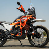 Mototorque orange crash guard KTM 390 Adventure Adventure X engine protection polymer slider heavy duty