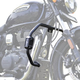 Auto Engina 27mm Crash Guard and Leg Guard for Royal Enfield Meteor 350 with Built-In Polyamide Sliders in Textured Black