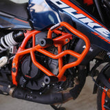 Mototorque Thor crash guard orange KTM Duke 390 Gen 3 engine protection
