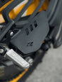 Legundary Custom Bolter Foot Rest for TVS Apache RTR 310 Black Mild Steel Rider Footpegs