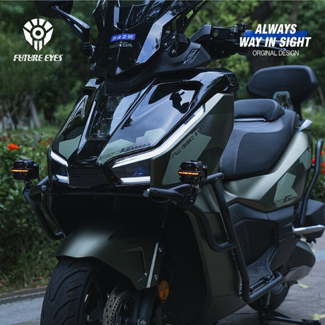 Future Eyes X60 100W yellow and white LED motorcycle auxiliary light