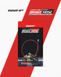66BHP Teflon Brake Hose 1300mm Red Race Grade Brake Line