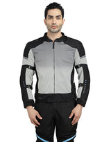 Royal Enfield High Street Eco CE L2 Riding Jacket in Blue and Grey